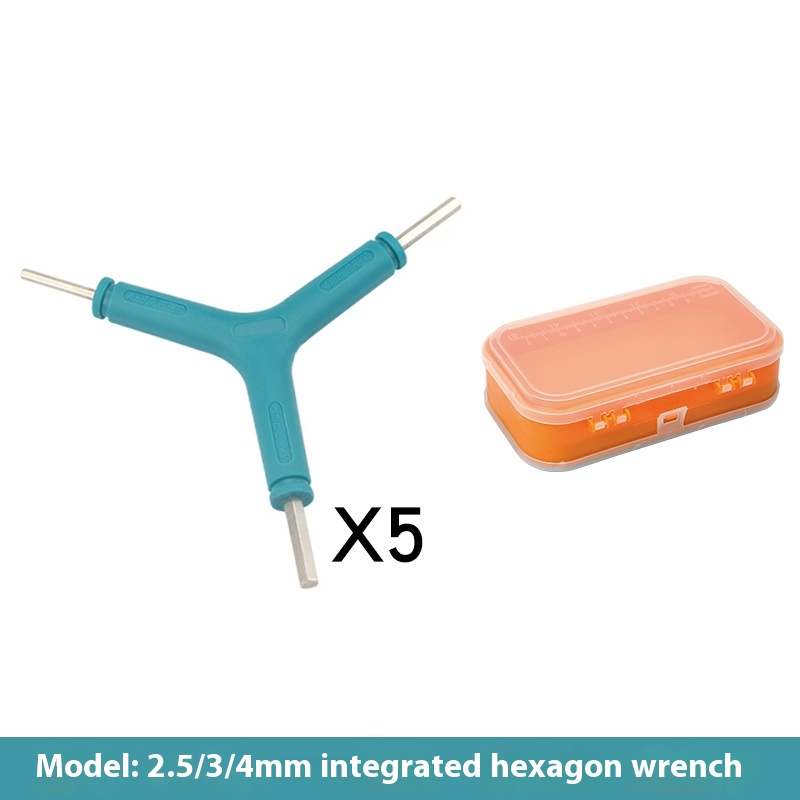 QR 14000  Y-Shaped 3 Way Wrench Multi Portable Biking Torque Spanner Hexagon Wrench Kit All-In-One