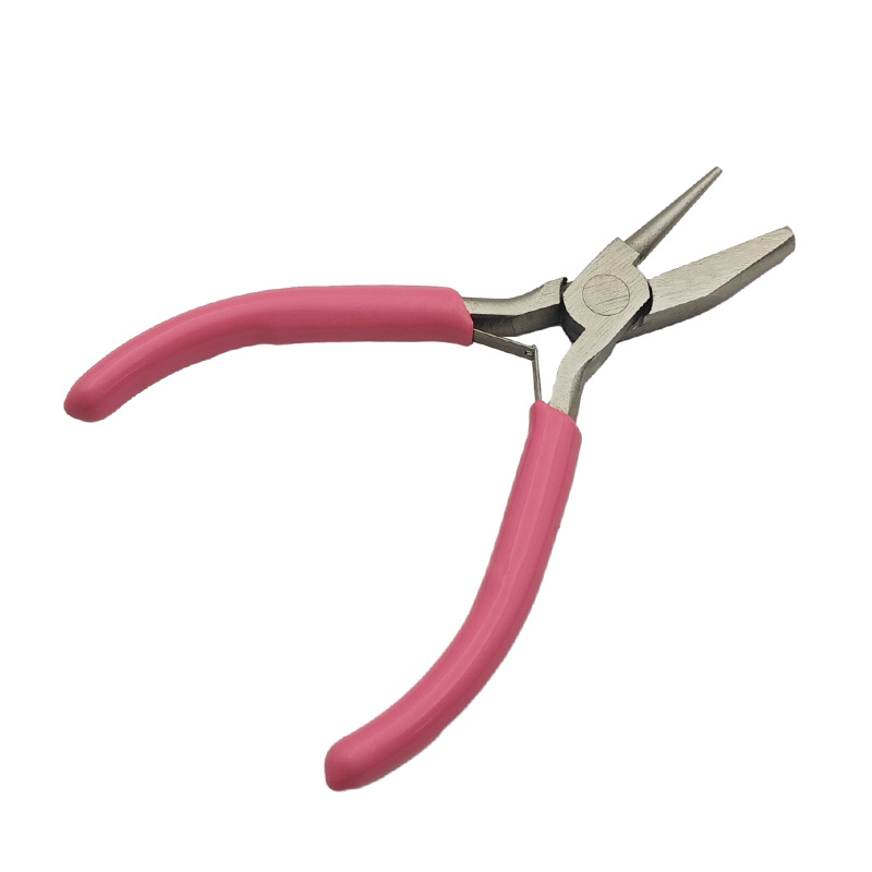 QR170007  5 Inch Half Round Nose Pliers Round Concave Pliers Wire Looping Pliers Mini DIY Hobby Pliers