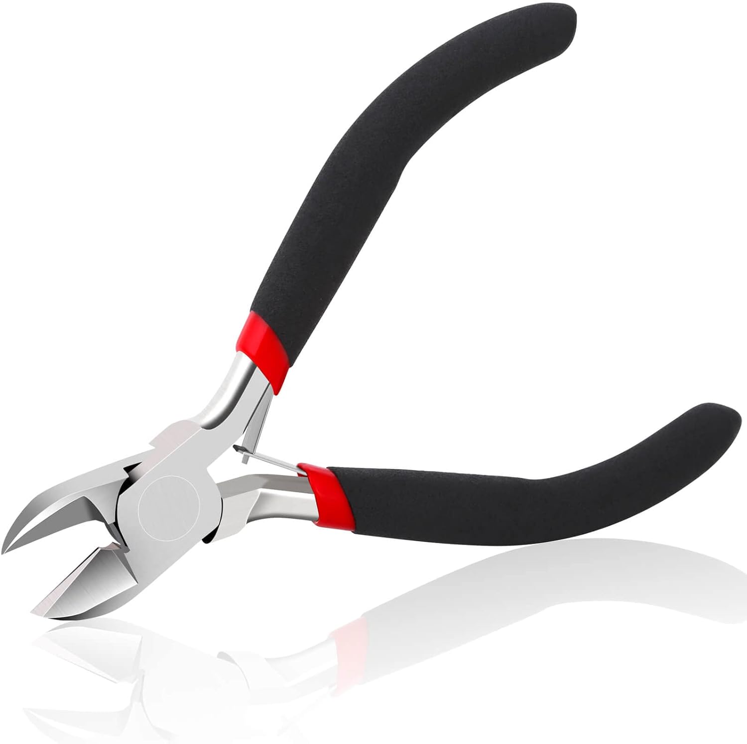 QRM11004  4.5 Inch Wire Cutter, Small Side Cutters for Crafts Snips Flush Cut Powerful Side Cutter Clippers