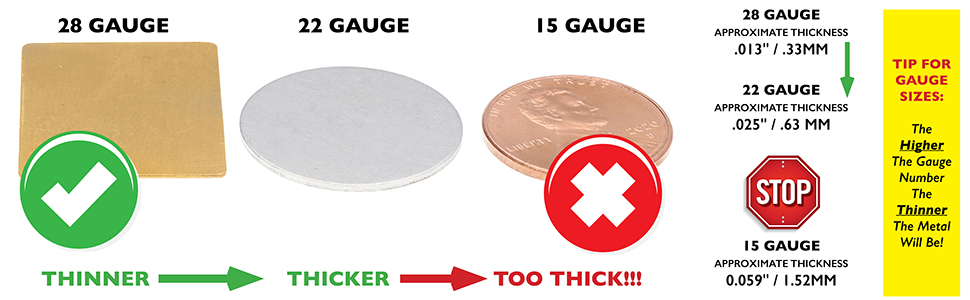 tips on gauges of metal